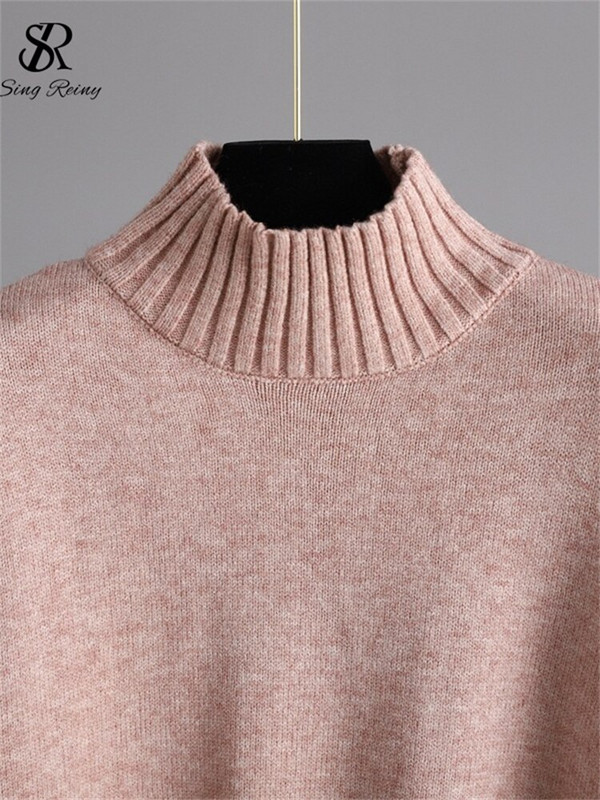 LIRUICHENG Zimski ženski široki kompleti džempera Topli džemper s dolčevitom i širokim nogavicama Duge hlače Žensko ležerno pleteno dvodijelno odijelo