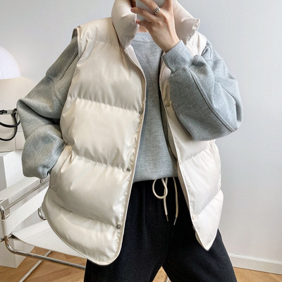 Vest Women Woman Parkas Black Vest Jakas sievietēm