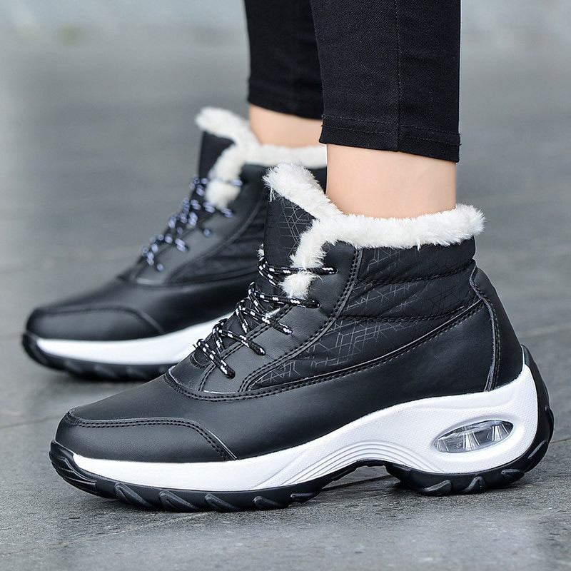 Visokokvalitetne čizme Ženske plišane tople čizme za snijeg Ženske zimske vodootporne cipele Ženske udobne zimske cipele Čizme Mujer