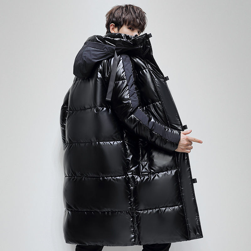 Κορυφαία ποιότητα μάρκας 90% Ανδρικό μπουφάν με πούπουλα λευκής πάπιας Μόδα μακρύ κομψό χειμερινό μπουφάν Ανδρικά πάρκα με ζεστή κουκούλα