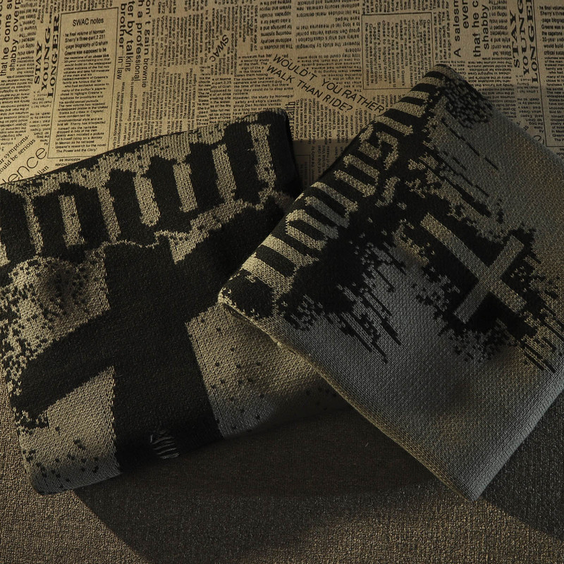 Vintage Streetwear Φθινοπωρινά χειμωνιάτικα πουλόβερ Νέο χιαστί πουλόβερ με λαιμόκοψη 2022 Νέα μόδα υπερμεγέθη Γυναικεία πουλόβερ μακρυμάνικο πουλόβερ