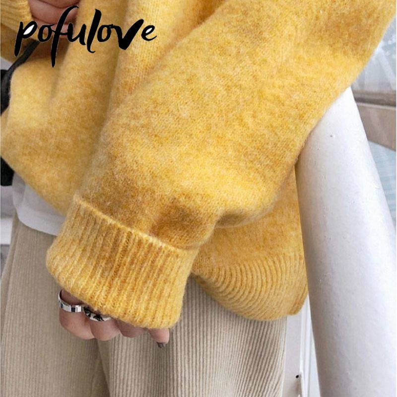 Sieviešu džemperis ar apaļu apkakli, brīvs, slinka stila trikotāžas apģērbs ar garām piedurknēm ikdienas džemperis rudens un ziemas sieviešu džemperu vairumtirdzniecība