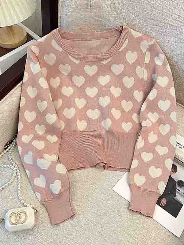 ZOKI Fashion V kakla sieviešu džemperis brīvs, svītrains trikotāžas džemperis ziemas cēloņsakarības Eiropas stila sieviešu džemperis Mēteļi Jauns