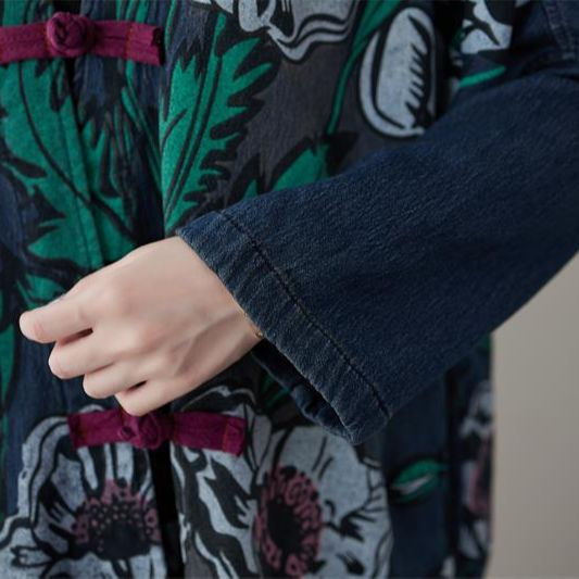 Trenč kaput Dugačka ženska vjetrovka Ležerna slobodna vanjska odjeća s ispisom spuštenih rukava Jednoredno kopčanje Pleteni traper kaput osobnosti