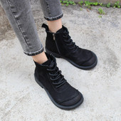 Γυναικεία μποτάκια Extra Wide  Γυναικεία Μποτάκια Γυναικεία Φθινοπωρινά Παπούτσια Flat αντιολισθητικά μποτάκια