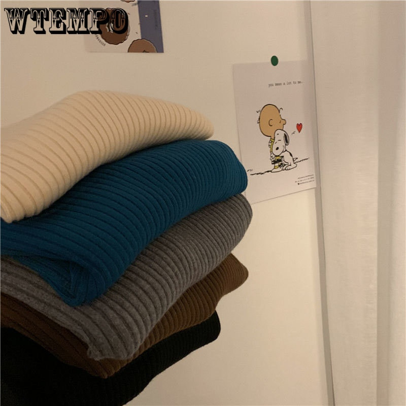 Džemperis ar apkakli Sieviešu trikotāžas džemperis ikdienišķs vienkrāsains džemperis ar garām piedurknēm džemperis Rudens Ziemas Drop Piegāde