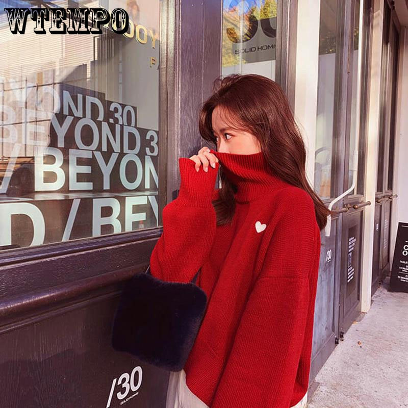 Džemperis ar bruņurupuču apkakli Slinks studentu ar augstu kakla izgriezumu, brīvs džemperis Rudens ziema, jauks ārējais apģērbs Vispārpiemērots, moderns trikotāžas džemperis