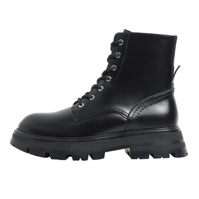 Ženske čizme za snijeg i krzno Zima Jesen Motociklističke čamce na vezanje Ženske britanske Dnevne gležnjeve Punk 34-42