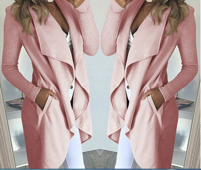 Φθινόπωρο / Χειμώνας 2021 Μόδα γυναικεία φαρδιά μακρυμάνικη ζακέτα ανεμοφράκτη πέτο Κορυφαίο νέο γυναικείο μασίφ παλτό αντιανεμικό