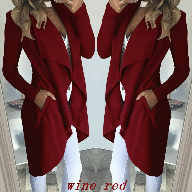 Φθινόπωρο / Χειμώνας 2021 Μόδα γυναικεία φαρδιά μακρυμάνικη ζακέτα ανεμοφράκτη πέτο Κορυφαίο νέο γυναικείο μασίφ παλτό αντιανεμικό