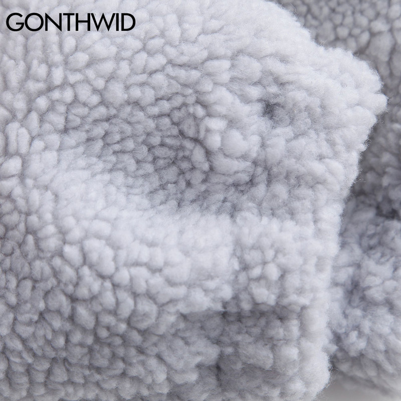 Hiphopa flīsa ziemas parka jaka Streetwear krāsains bloks raibs kokvilnas biezs silts mētelis 2022. gada Harajuku jakas