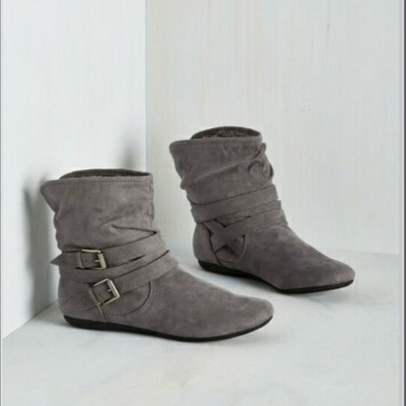 2020 νέες γυναικείες μπότες γυναικείες μπότες Ευρώπης και Αμερικής συν βελούδινα χοντρά βαμβακερά παπούτσια μέγεθος 43 γυναικεία παπούτσια