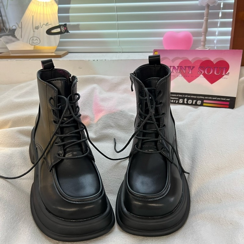 Nauji moteriški kulkšnies batai 2022 m. Platforminiai batai gotikiniai rudeniniai storu padu Lolita batai japoniški JK batai koledžo batai mergaitėms