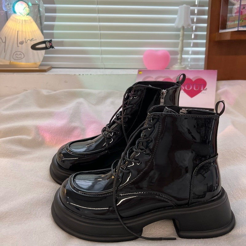 Nauji moteriški kulkšnies batai 2022 m. Platforminiai batai gotikiniai rudeniniai storu padu Lolita batai japoniški JK batai koledžo batai mergaitėms