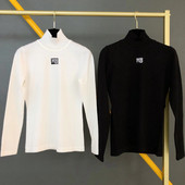 2022FW Modna marka Ženska nova pletena majica s donjim dijelom s dolčevinom Temperamentni pulover Ženski pleteni pulover