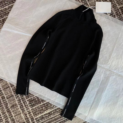 2022FW Modna marka Ženska nova pletena majica s donjim dijelom s dolčevinom Temperamentni pulover Ženski pleteni pulover