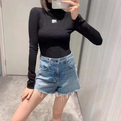 2022FW Modna marka Ženska nova pletena majica s donjim dijelom s dolčevinom Temperamentni pulover Ženski pleteni pulover