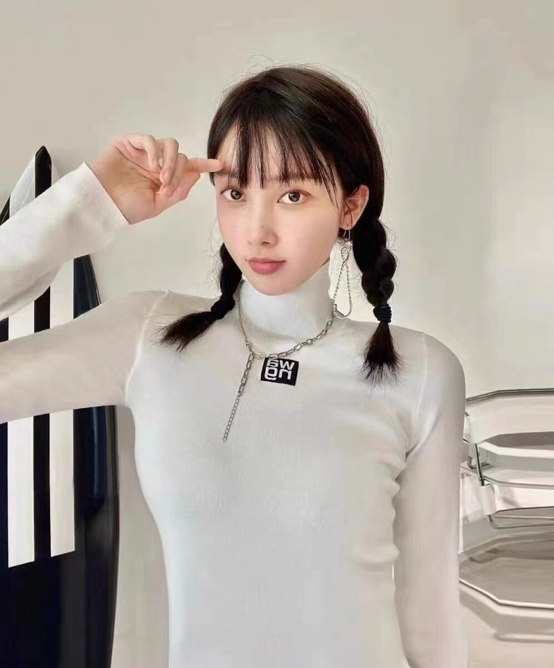 2022FW Modna marka Ženska nova pletena majica s donjim dijelom s dolčevinom Temperamentni pulover Ženski pleteni pulover