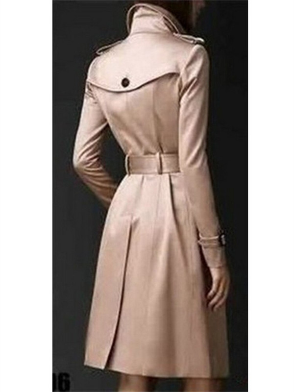 Trenč kaput Ženska 2022 kaki proljeće jesen vjetrovka Nova korejska modna odjeća Remen Ležerni dugi uski kaput s podstavom JD351