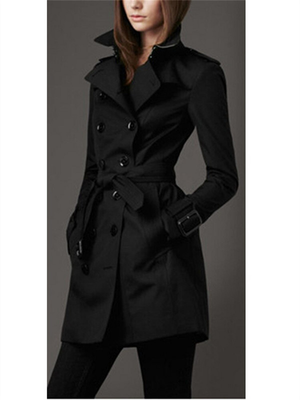 Trenč kaput Ženska 2022 kaki proljeće jesen vjetrovka Nova korejska modna odjeća Remen Ležerni dugi uski kaput s podstavom JD351