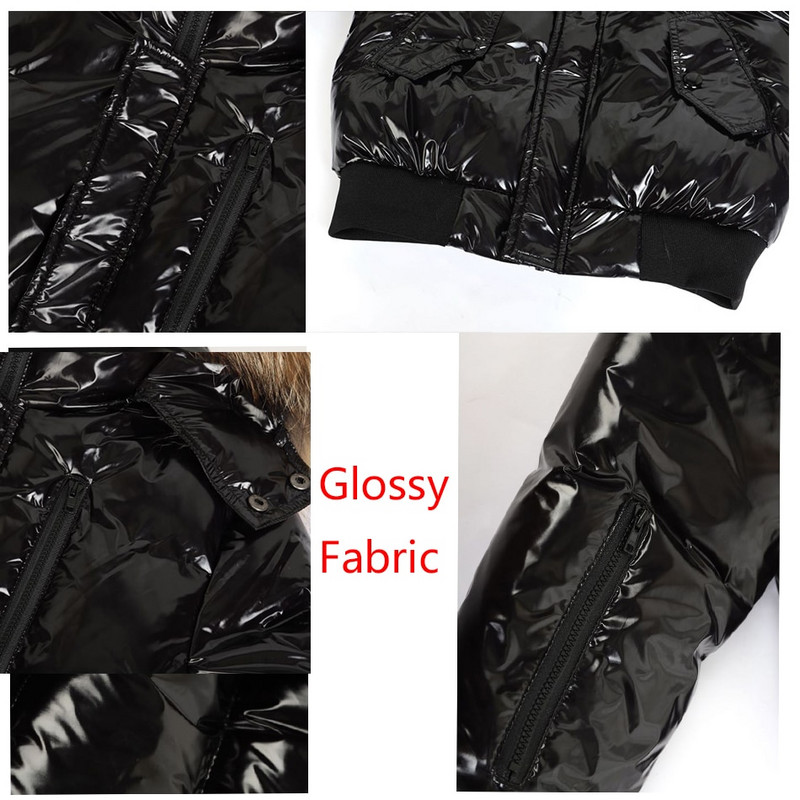 Novi super topli zimski kaputi za djecu od bijelog pačjeg paperja za 2022. - Deblje jakne za tinejdžere na otvorenom, vodootporna tkanina od prirodnog krzna