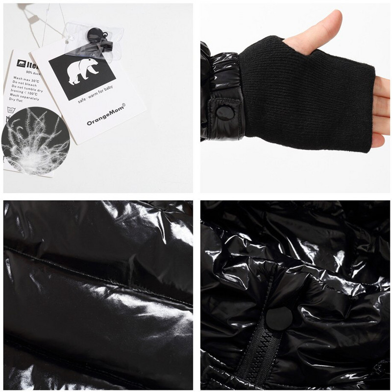 Orangemom Pusaudžu ziemas mētelis Bērnu jaka mazuļiem zēniem meiteņu apģērbi Silti bērnu apģērbi ūdensizturīgi biezi sniega apģērbi 2-16G