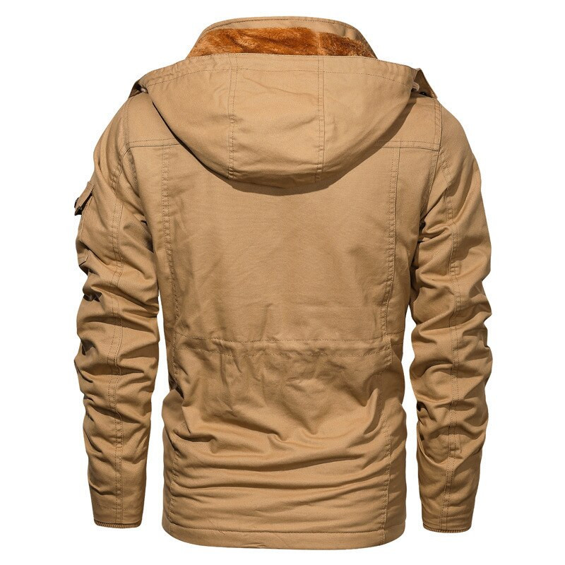 Χοντρό ζεστό ανδρικό Parka Winter Jacket Fleece Πολλαπλή τσέπη Casual Tactical Army Ανδρικό τζάκετ Plus Size 5XL Jaquetas masculina με κουκούλα