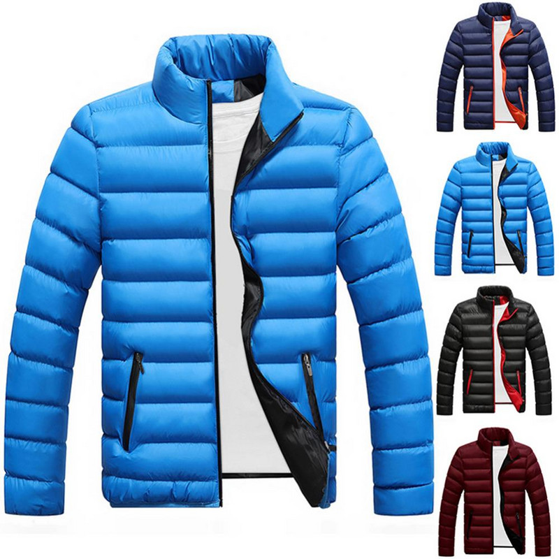 Jesen Zima Parke Muški kaput Topla jakna od poliesterskih vlakana Muški kaput s punjim ovratnikom i velikim veličinama Muška vanjska odjeća veste homme
