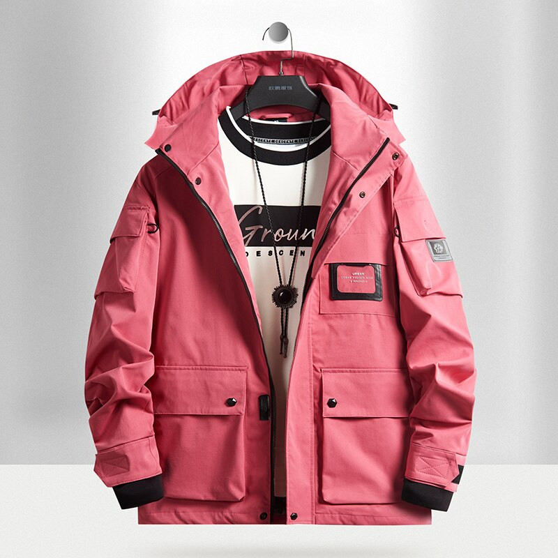 Ανοιξιάτικο φθινόπωρο Ανδρικά Ανεμοδαρμένα Μπουφάν Μπουφάν με κουκούλα Ανδρικά αδιάβροχα πανωφόρια SoftShell Μπουφάν Ρούχα Plus Size 6XL 7XL 8XL