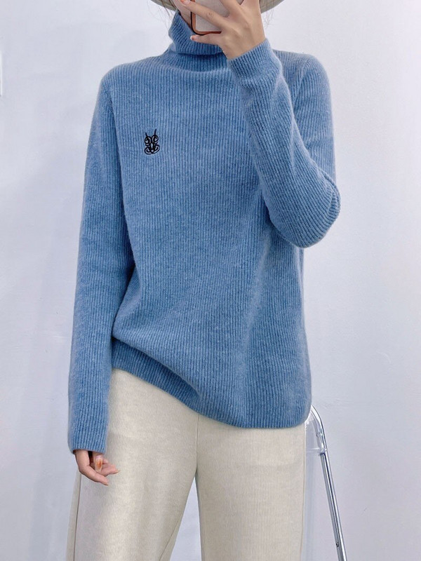 Zimski ležerni džemper od kašmira ženski džemper s visokim ovratnikom Pulover ženski 2021. široki ženski džemper od kašmira Pulover džemper