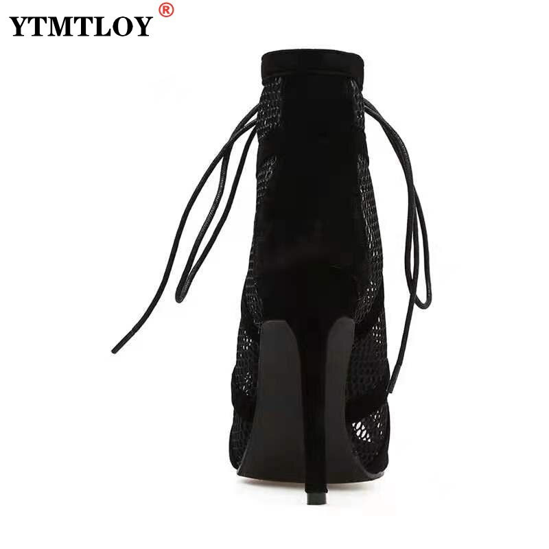 VRUĆE Ljetne ženske gležnjače Ručno izrađene izdubljene sandale od kože Ženske cipele na tanku cipelu Ženske cipele s mekim dnom Ženske čizme s patentnim zatvaračem