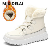 Zīmola ziemas sieviešu sniega zābaki āra neslīdoši kedas plīša silti sieviešu ūdensizturīgi ziemas zābaki sieviešu puszābaki ar platformu