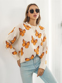 Μόδα μπλουζάκια 2022 Γυναικεία Φθινόπωρο Χειμώνας Χαλαρά πουλόβερ με στρογγυλή λαιμόκοψη Γυναικείο πουλόβερ με μακρυμάνικο πλέξιμο Γυναικείο Γυναικείο Ρούχο