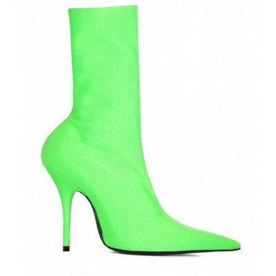 Stretch μπότες με μυτερή μύτη από βελούδο Styletto Printing Γυναικεία μποτάκια μανίκι Plus μέγεθος 47 Floral παπούτσια 2022 Sping New Multi Color