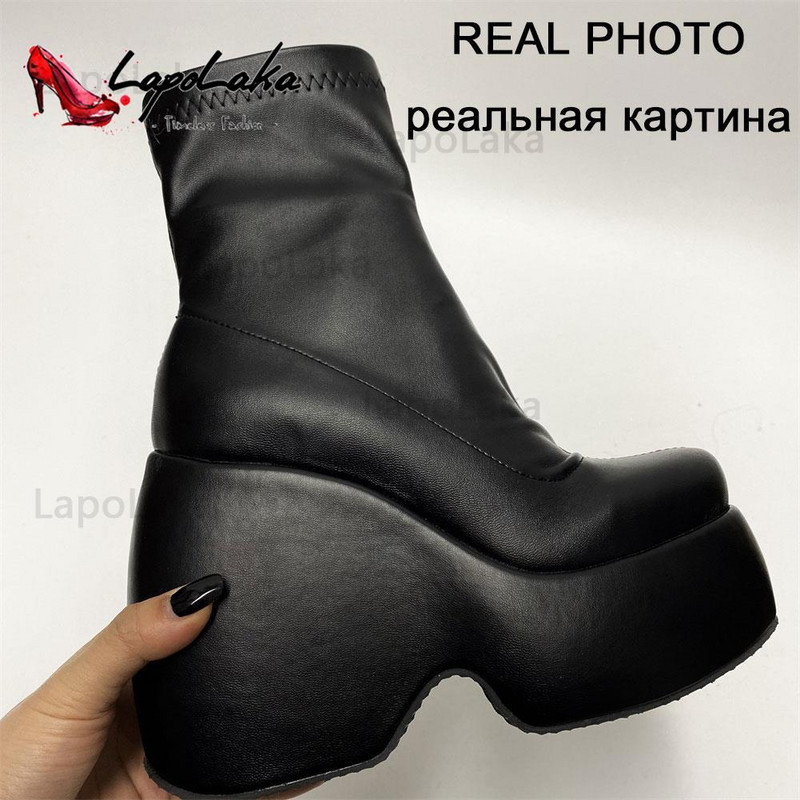 Ženske motociklističke čizme s debelom platformom Dizajn brenda 2022. Ženske gležnjače Cool modne čizme preko koljena Cipele