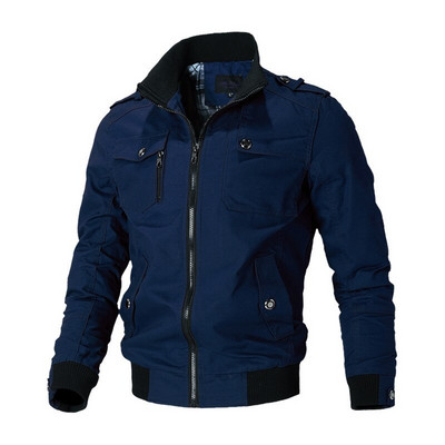 Bomber Jacket Vīriešu modes gadījuma vējjaka vīriešu mētelis 2021. gada pavasaris, rudens, jauns, karsts virsdrēbju statīvs, šaura, militāra vīriešu jaka