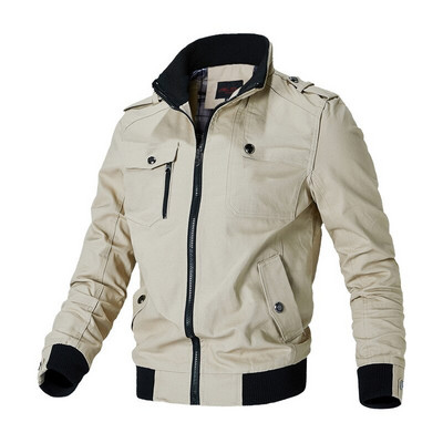 Bomber Jacket Vīriešu modes gadījuma vējjaka vīriešu mētelis 2021. gada pavasaris, rudens, jauns, karsts virsdrēbju statīvs, šaura, militāra vīriešu jaka