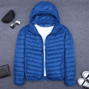 Ανδρικό χειμερινό παλτό Duck Down jacket 2022 Νέο εξαιρετικά ελαφρύ λεπτό παλτό με κουκούλα Φορητό αντιανεμικό Down Parka Ανδρικό παλτό 6XL