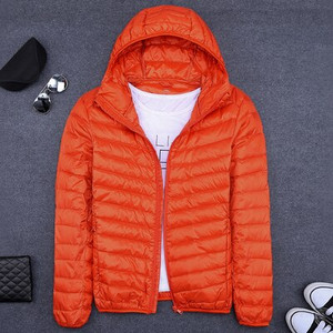 Ανδρικό χειμερινό παλτό Duck Down jacket 2022 Νέο εξαιρετικά ελαφρύ λεπτό παλτό με κουκούλα Φορητό αντιανεμικό Down Parka Ανδρικό παλτό 6XL