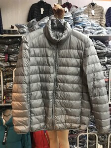 Liela izmēra 11XL 12XL vīriešu pavasara īpaši viegla dūnu jaka Vīriešu silta apkakle, īsa, viegla dūnu ikdienas mēteļi