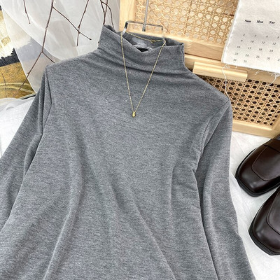 Yitimoky džemper s dolčevitom Ženski pleteni pulover Top majice Y2k Odjeća Jesen Zima 2022 Nova majica dugih rukava u stilu kave