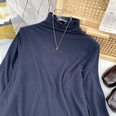 Yitimoky džemper s dolčevitom Ženski pleteni pulover Top majice Y2k Odjeća Jesen Zima 2022 Nova majica dugih rukava u stilu kave