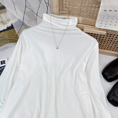 Yitimoky džemper s dolčevitom Ženski pleteni pulover Top majice Y2k Odjeća Jesen Zima 2022 Nova majica dugih rukava u stilu kave