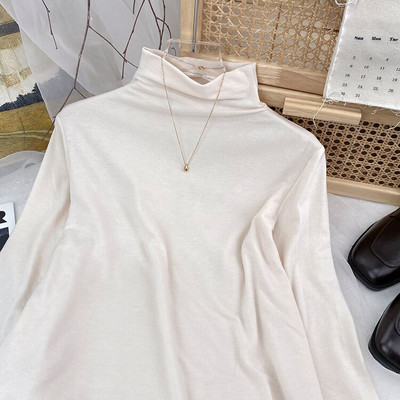 Yitimoky džemper s dolčevitom Ženski pleteni pulover Top majice Y2k Odjeća Jesen Zima 2022 Nova majica dugih rukava u stilu kave