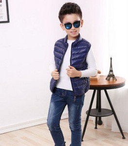 Αγόρια αμάνικο γιλέκο για κορίτσια Χαριτωμένο γιλέκο Χειμερινό πουπουλένιο γιλέκο Παιδικά ρούχα Φθινόπωρο Παιδικά Ζεστό παλτό Βαμβακερό γιλέκο