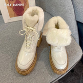 sniega zābaki sievietēm ērtas vilnas 2022. gada jauni ziemas zābaki ziemas uzturēšanā potītes zābaki platformas zābaki