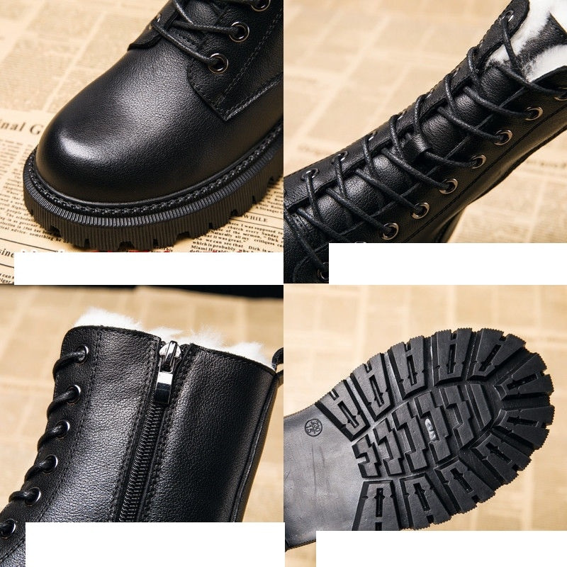 Ležerne Chelsea čizme za snijeg Ženska zima 2022 Novi dizajner Srednje pete Platforma Gležnjače Gladijator Tople kožne motocikle Botas35-40