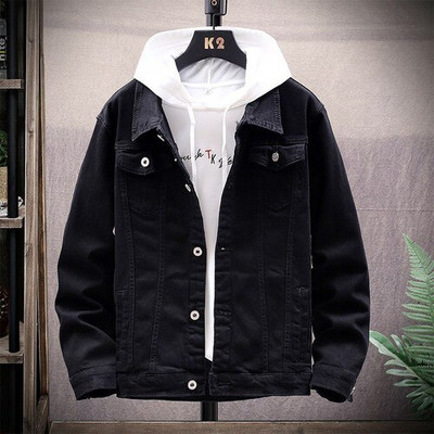 Proljeće i jesen Nove ležerne muške jakne Muške traper jakne Uske jakne za radnu odjeću Modni trendovi Muške jakne