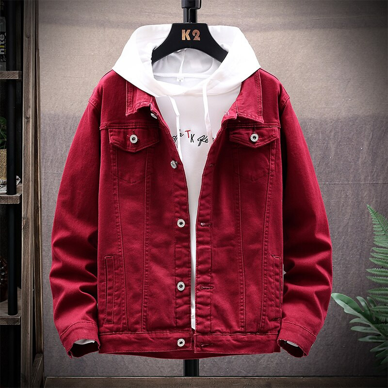 Proljeće i jesen Nove ležerne muške jakne Muške traper jakne Uske jakne za radnu odjeću Modni trendovi Muške jakne