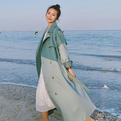 Μπουφάν παλτό σε κορεατικό στιλ, γυναικείο μακρύ στυλ άνοιξη 2022, φθινόπωρο, βρετανικό στιλ